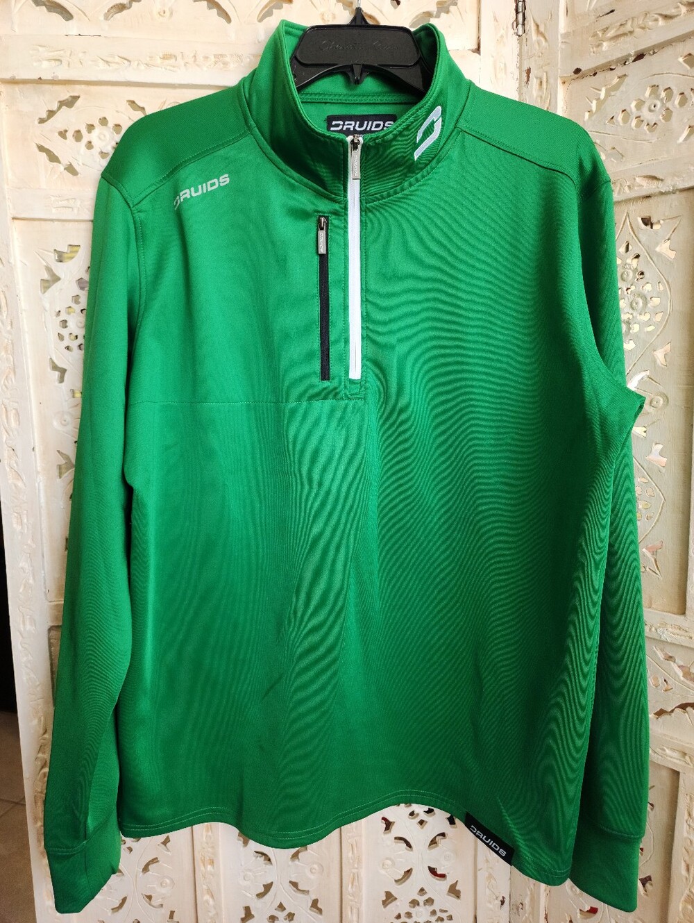 Druids Fairway Flex Golf Midlayer Quarter-Zip Pullover Sweater- Mens Size Medium